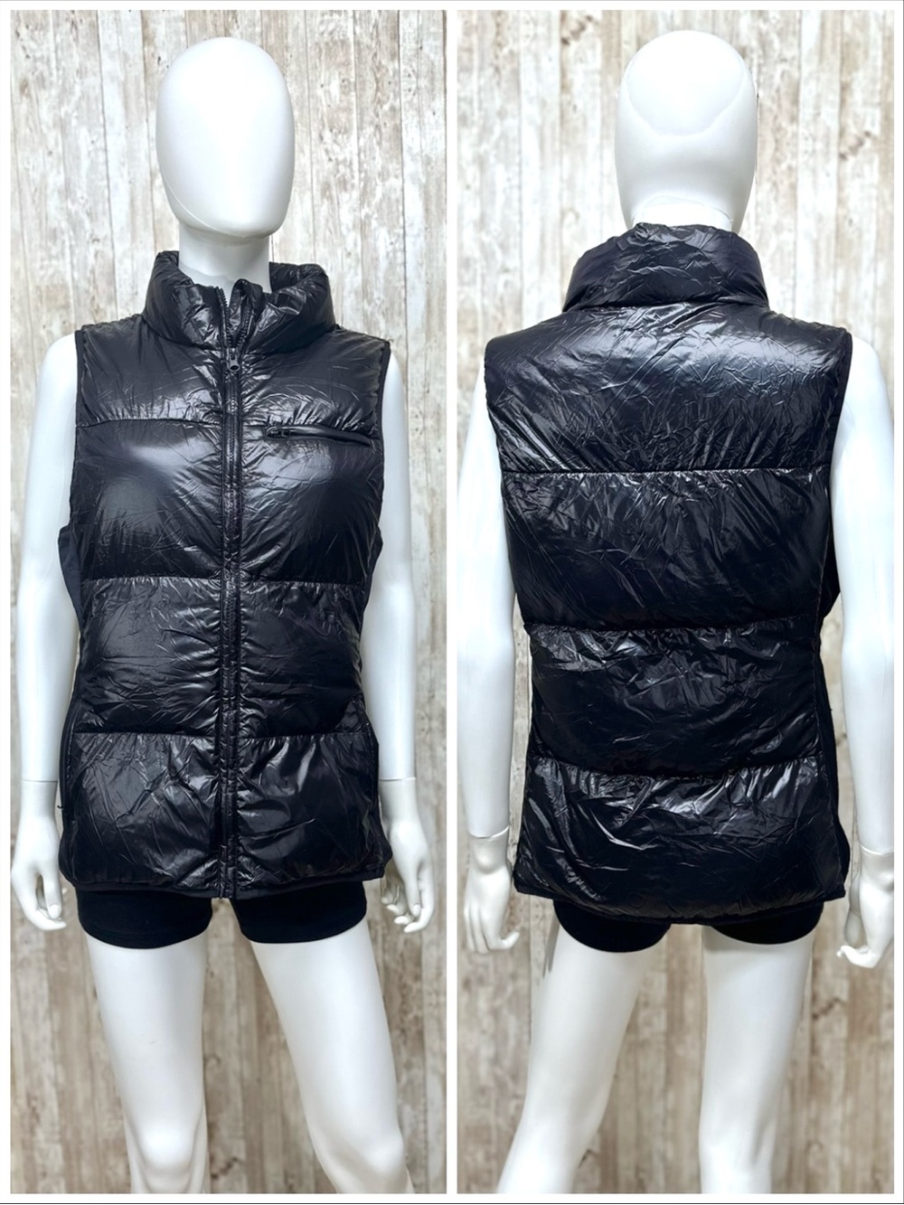 Fabletics Black Lightweight Puffer Vest ~ Size XL ~ Item #X50